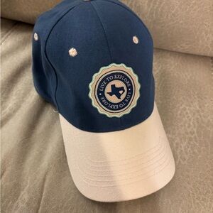 Live to Explore Navy and Beige Cap